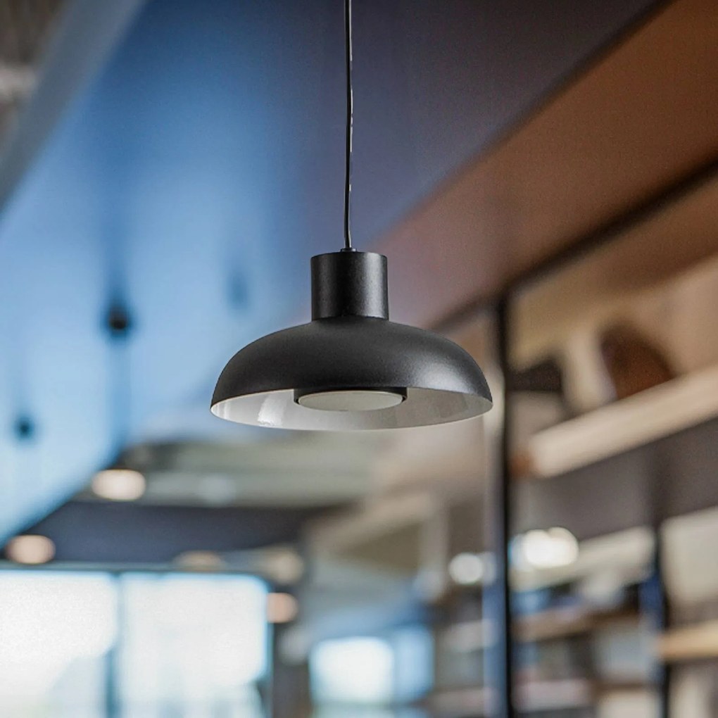 Eko-Light Lampada a sospensione Linea, nera, 1 luce