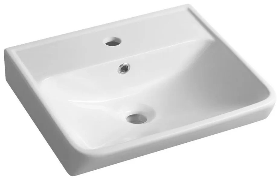 Bruckner - Lavabo incasso NEON 50x41,5 cm ceramica/bianco