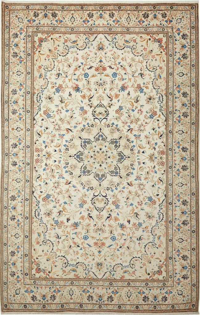 Kashan Tappeto persiano 200 x 310 Beige (Iran) Annodato A Mano