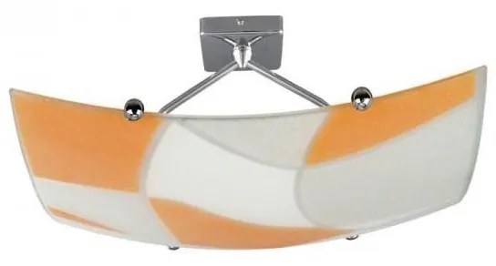 Plafoniera ASPIS 2xE27/100W/230V bianco/arancione