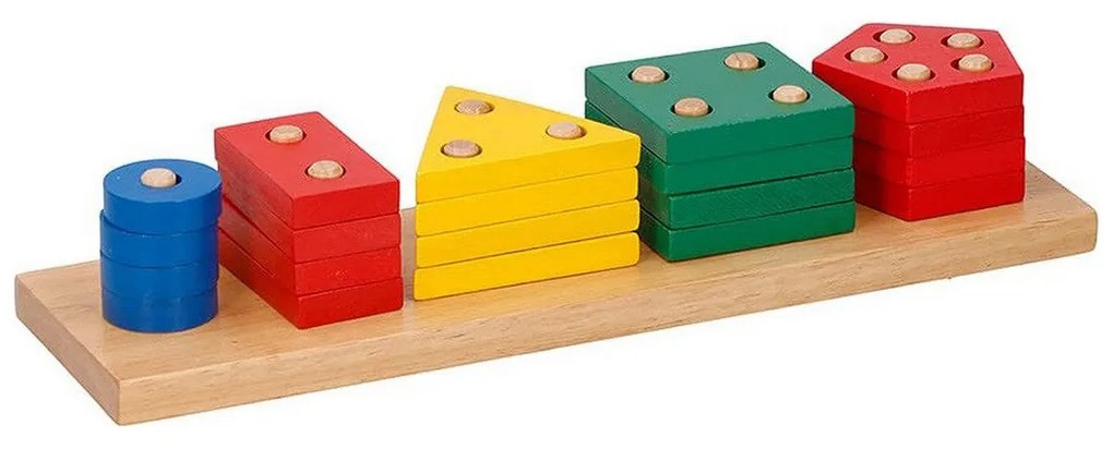 Gioco di Costruzioni con Blocchi 20 Pezzi 1,4 x 8,6 x 31 cm Legno