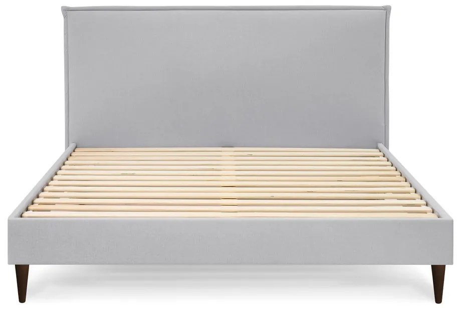 Letto matrimoniale imbottito grigio chiaro con griglia 180x200 cm Sary - Bobochic Paris