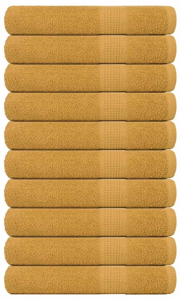 Asciugamani Per Sauna 10pz Oro 80x200cm 360 G/m² 100% Cotone /