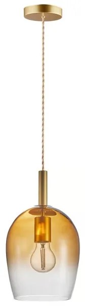 Nordlux - Lampada a sospensione su cavo UMA 1xE27/40W/230V Ø 18 cm marrone/fumé