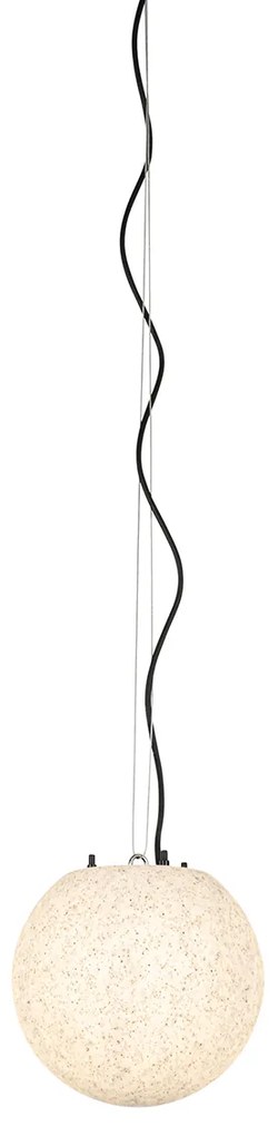 Lampada a sospensione da esterno moderna grigia 25 cm IP65 - Nura