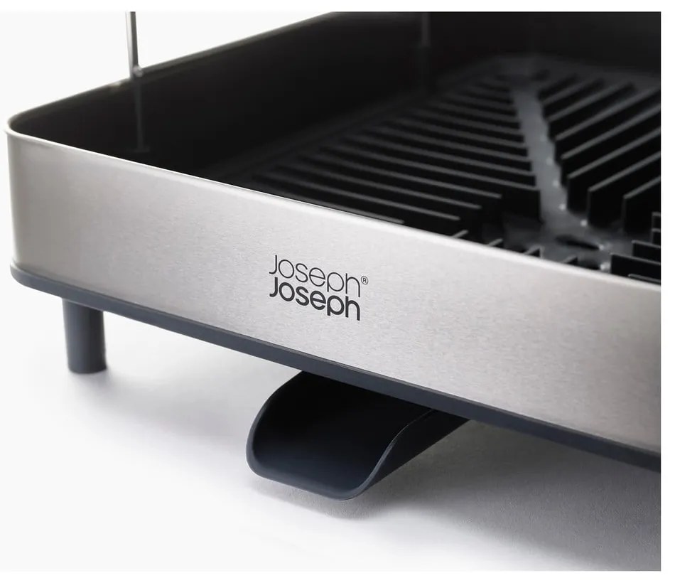 Vassoio di raccolta grigio a due livelli in acciaio inox Excel - Joseph Joseph