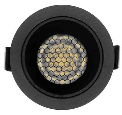 Faro da Incasso Nero 8W, Foro Ø55mm, CCT, 15°-55° con driver Philips Colore Bianco Variabile CCT