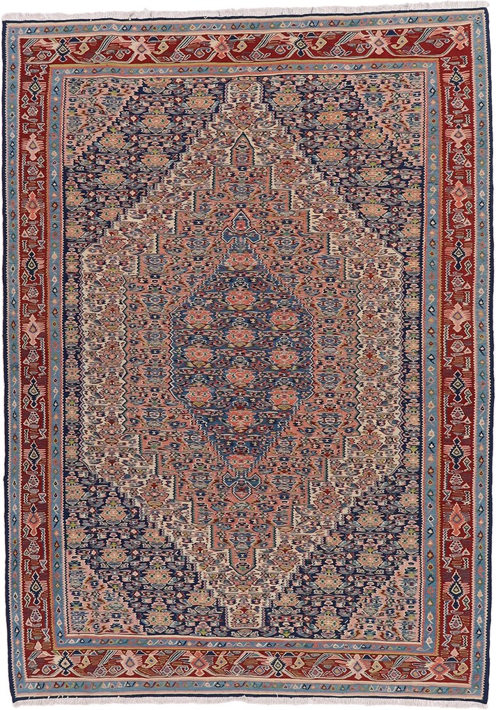 Kilim Tappeto 200x280 (Iran) Tessuto A Mano