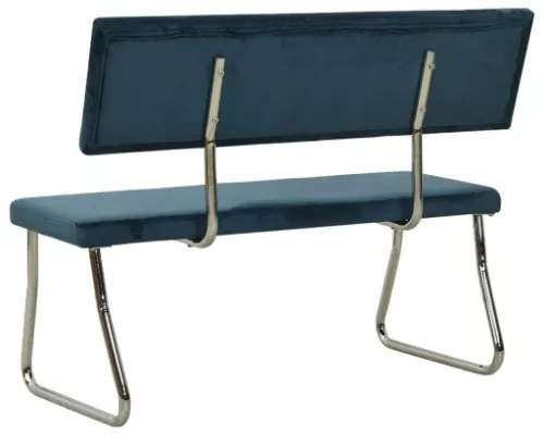 Panca 110 cm in Velluto Blu