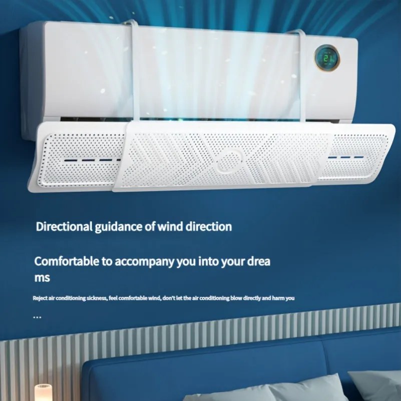 Deflettore Aria Condizionata con Gancio AntiSoffio Installazione Facile Antivento Efficace Guida Flusso Aria Confortevole