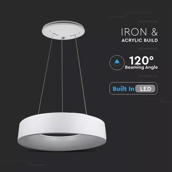 Lampadario a sospensione con filo LED dimmerabile 1xLED/30W/230V