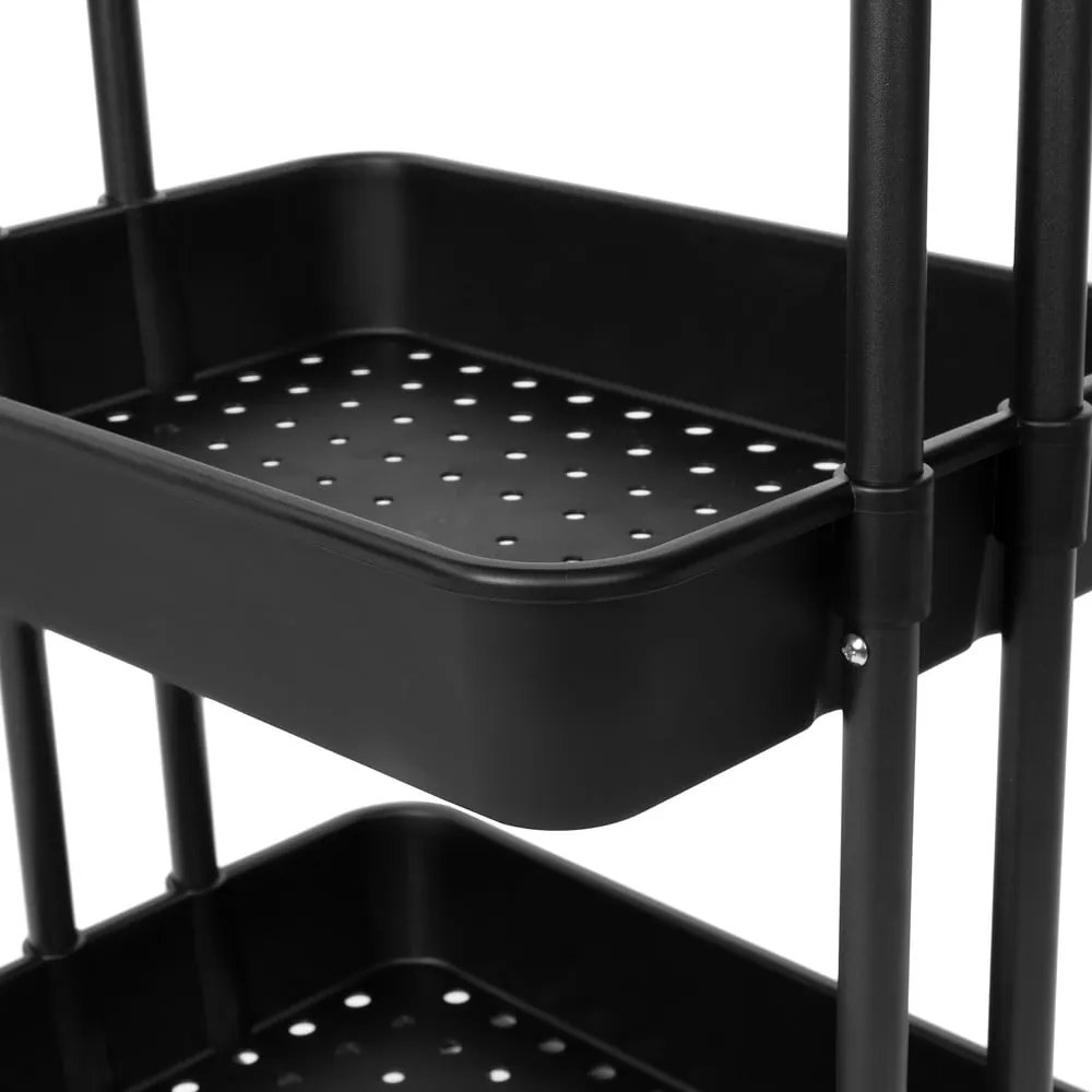 Scaffale mobile in plastica nera 43x36 cm Grena - Compactor