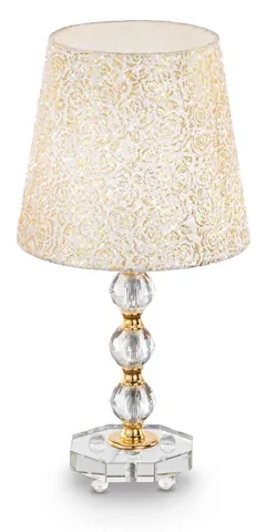 Lampade Da Scrivania - Ufficio Classico Queen Metallo Oro 1 Luce E27 Medium