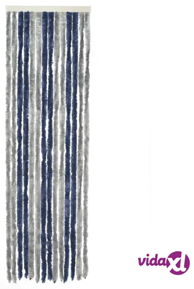 Travellife Zanzariera da Porta Chenille Basic 185x56cm Grigia e Blu