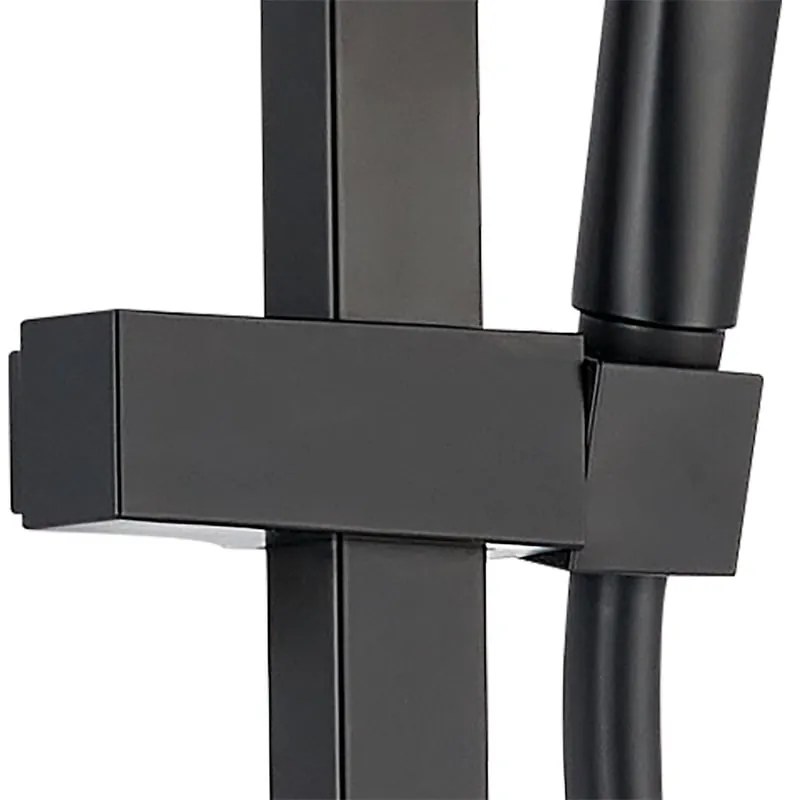 Colonna doccia con miscelatore Studio V3 termostatica nero