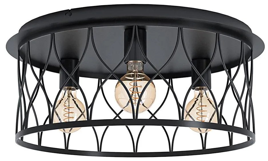 Eglo 43553 - Lampadario a plafone GILTSPUR 3xE27/40W/230V