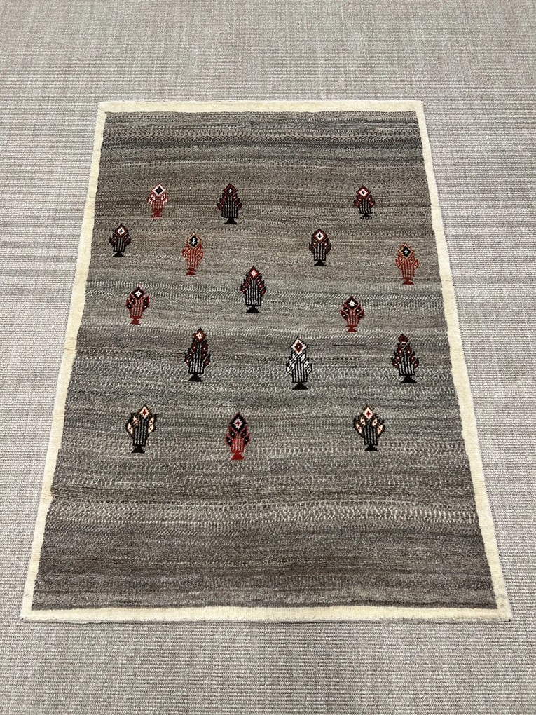 Gabbeh Tappeto 110x170 Marrone (Iran) Annodato A Mano