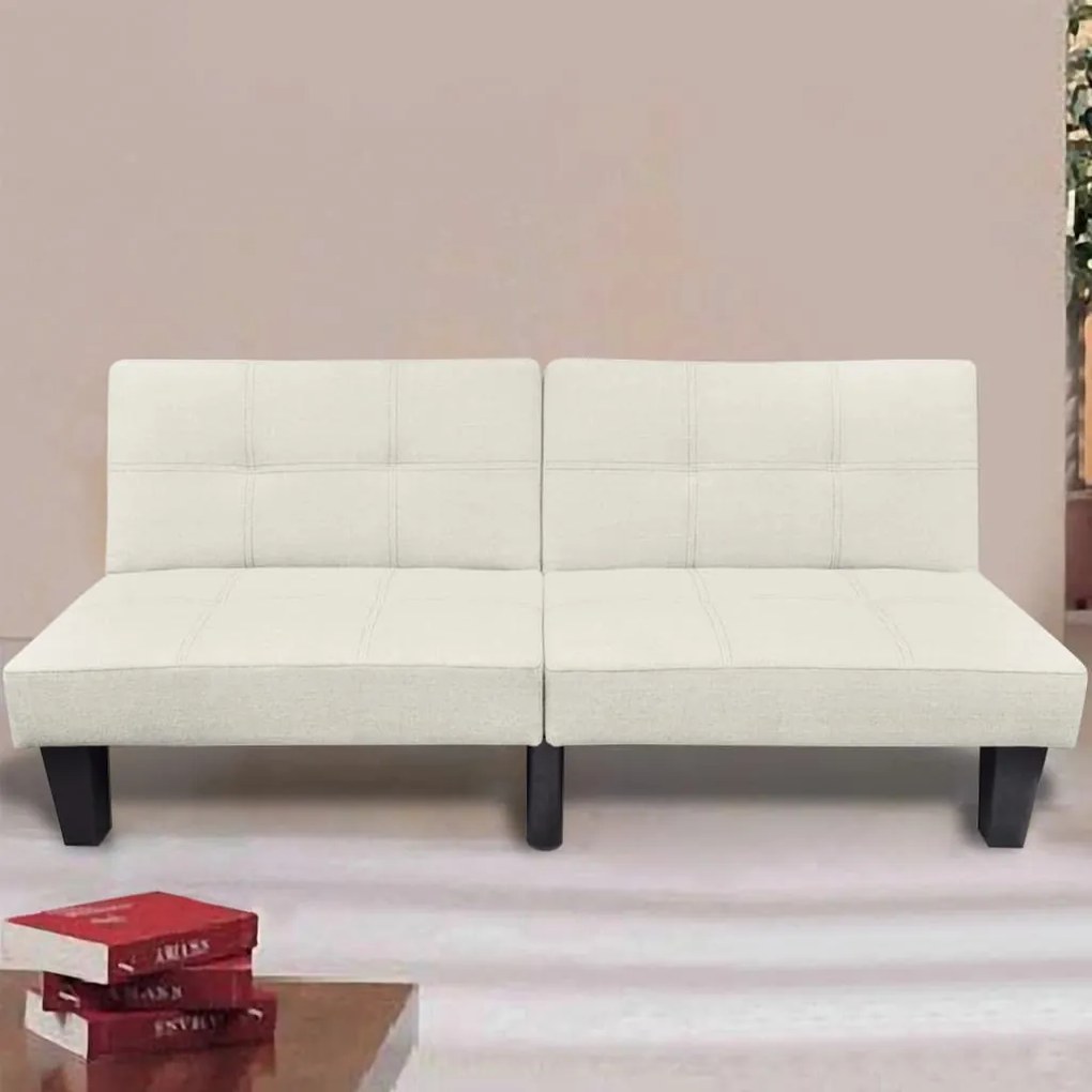 Divano Letto Regolabile Beige /
