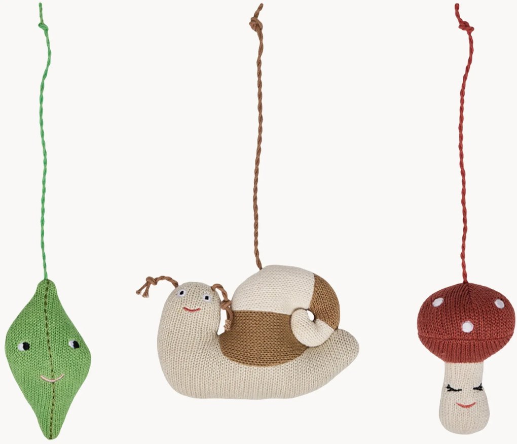 Set di 3 addobbi per albero Forest