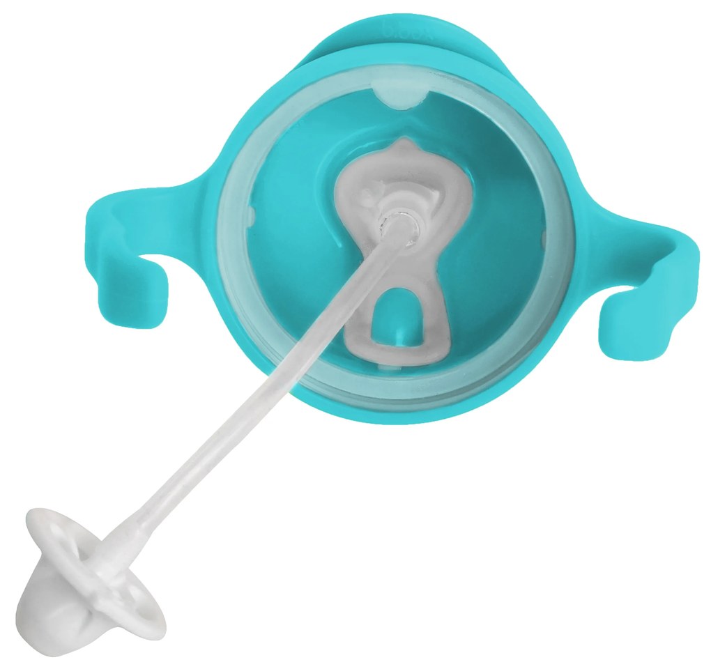 Tazza con cannuccia – aqua 240 ml