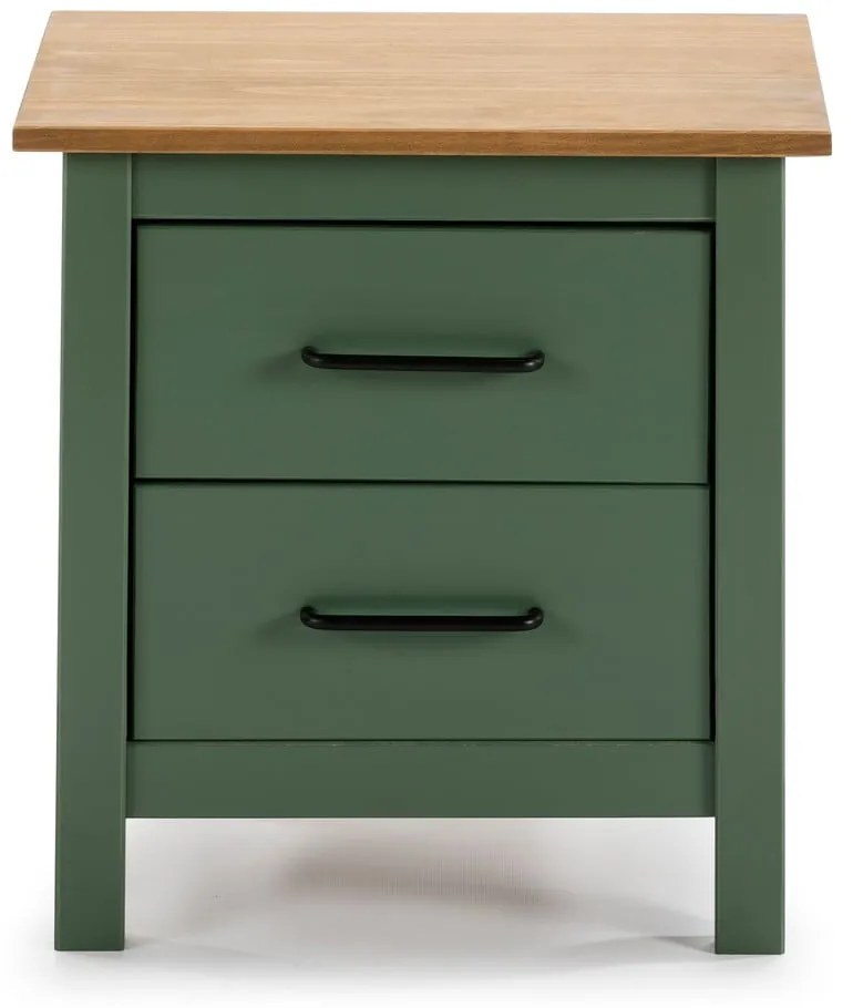 Comodino in legno verde Miranda - Marckeric
