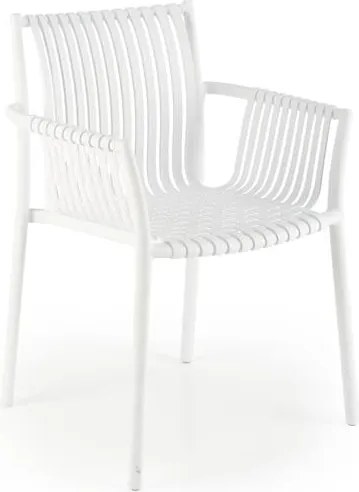 Sedia in plastica K492 in bianco
