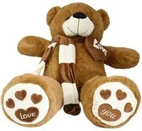 Peluche Orso Orsacchiotto Alto 80cm Pupazzo Bambini Orsacchiotto Morbido Marrone