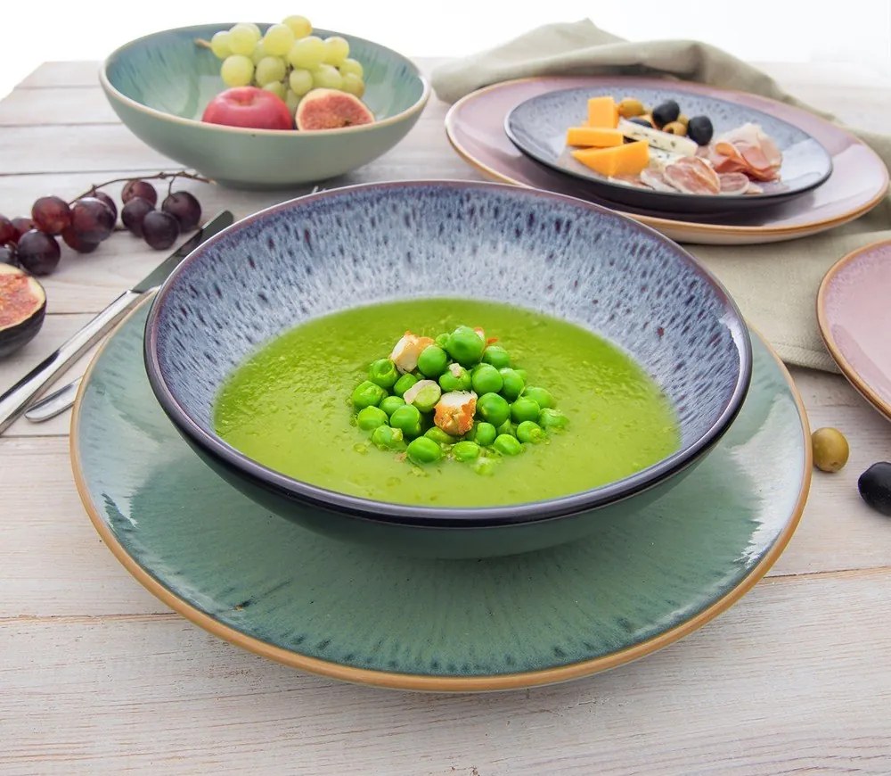 Piatto fondo viola in ceramica ø 20,5 cm Glaze – Orion