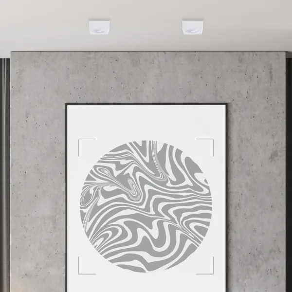 Faretto BALI 1xGU5,3/MR16/25W/12V quadrato bianco