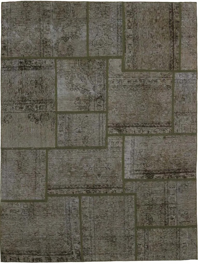 Patchwork Tappeto 210x160 (Iran) Annodato A Mano