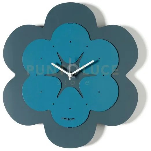 Orologio a forma di fiore florindo petrolio ,blu oltremare in ferro...