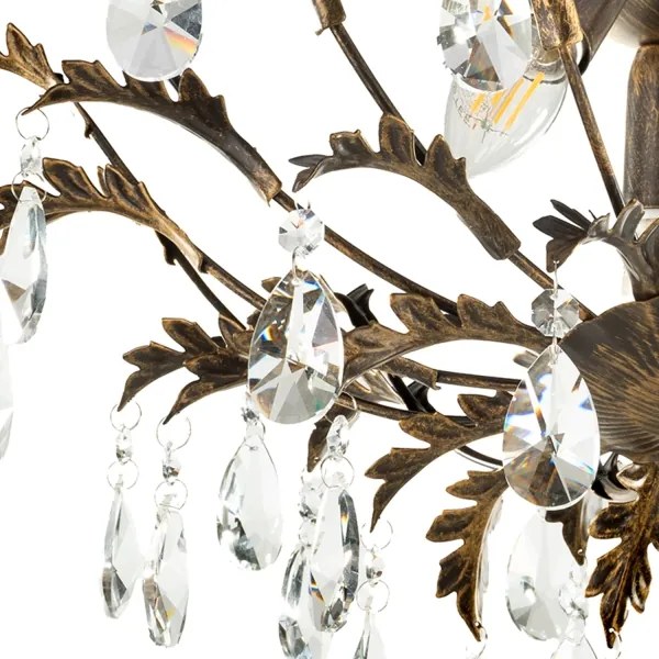 ONLI - Plafoniera TERESA 3xE14/6W/230V bronzo