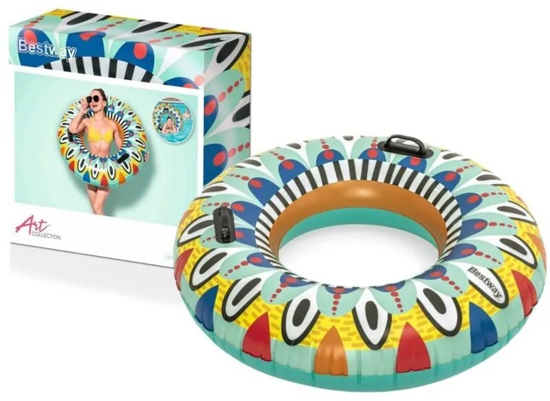 Bestway Gonfiabile Galleggiante Azteca con Maniglie D107 cm +12 Anni Mare e Piscina 36294