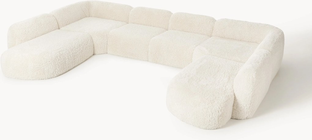 Divano componibile XL in teddy Wolke