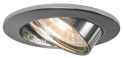 Faretto da incasso Smart in acciaio inclinabile con Wifi GU10 - Edu