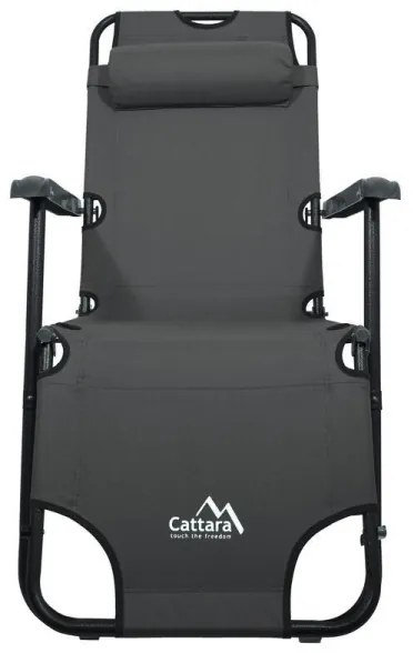 Sedia pieghevole regolabile antracite
