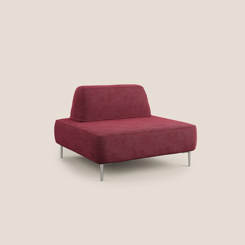 Newton poltrona modulare con schienali movibili T07 rosso