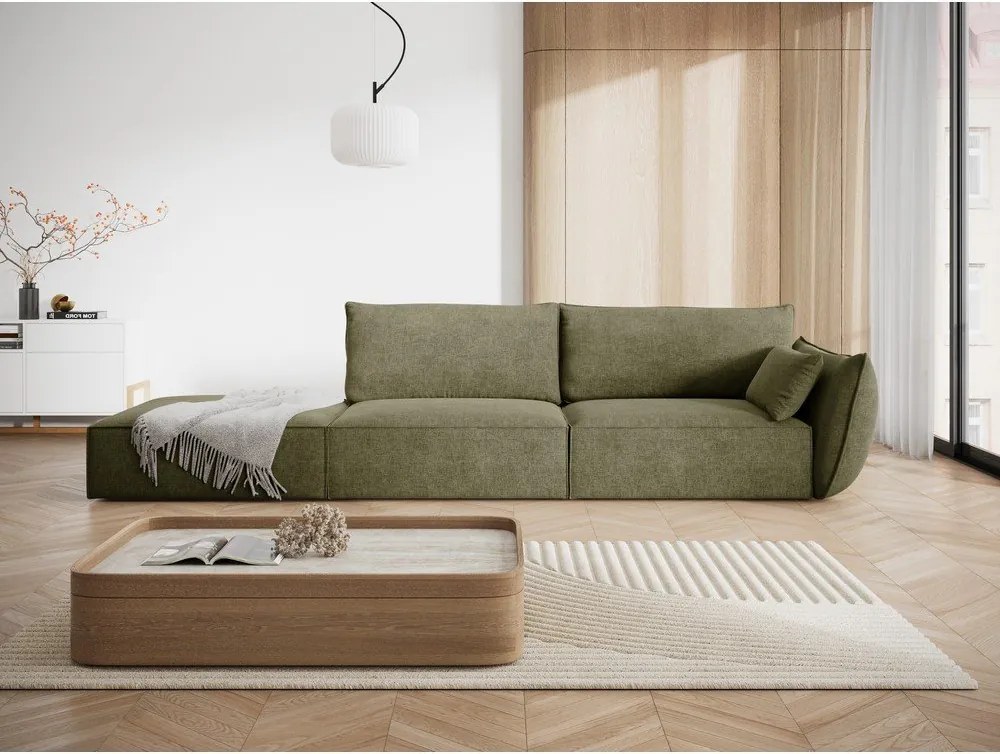 Divano angolare verde Vanda - Mazzini Sofas