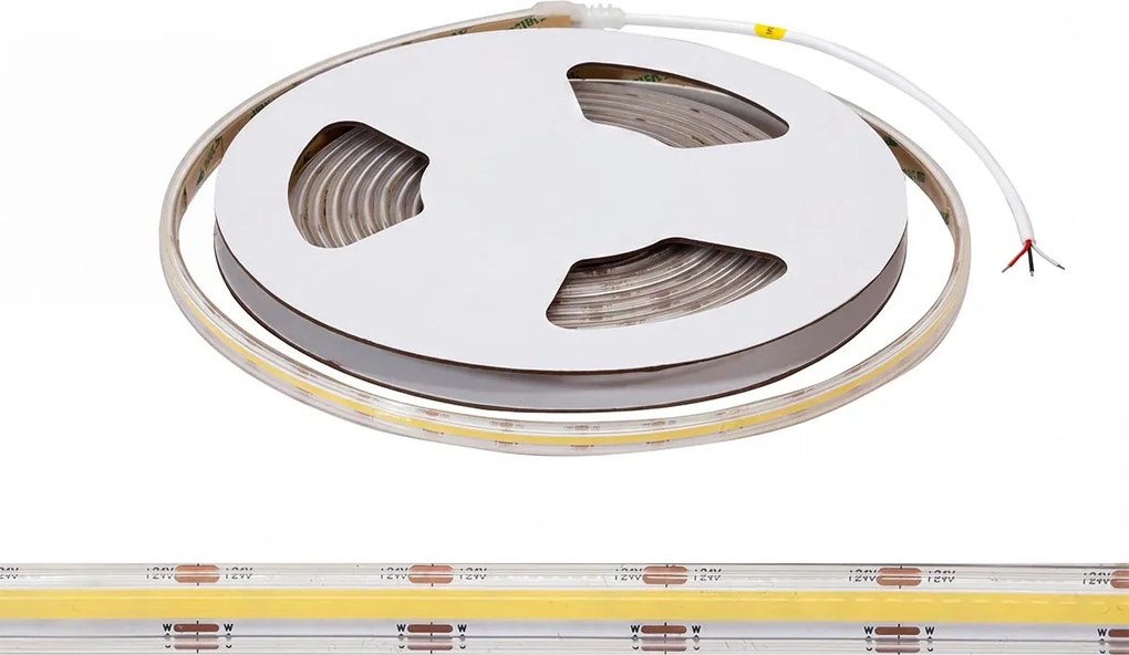 Striscia LED COB CCT Bianco Variabile 24V 14W/m Professionale - IP20 - 5 metri