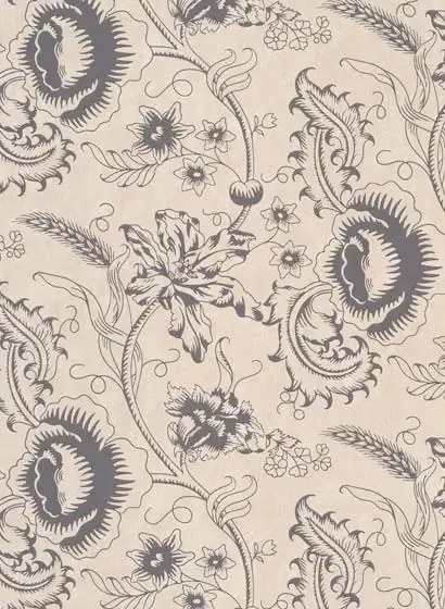 Little Greene Carta da parati Woodblock Mono - Knightsbridge