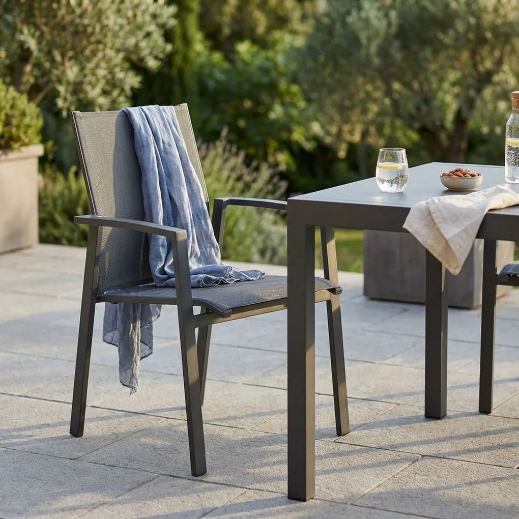 LOTUS - poltrona da giardino in alluminio