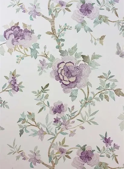 Tapete Perdana von Osborne & Little - Lilac/ Aqua