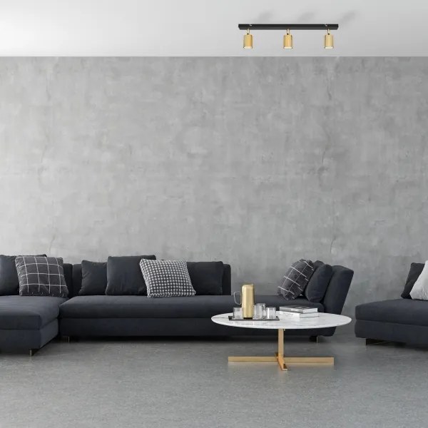 LED Faretto TUNE 3xGU10/4,8W/230V oro/nero