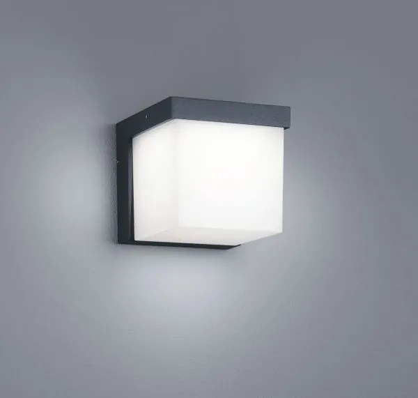 Applique yangtze led quadrata antracite 228260142