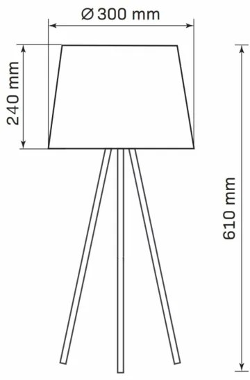 Lampada da tavolo ELENA 1xE27/20W/230V bianco