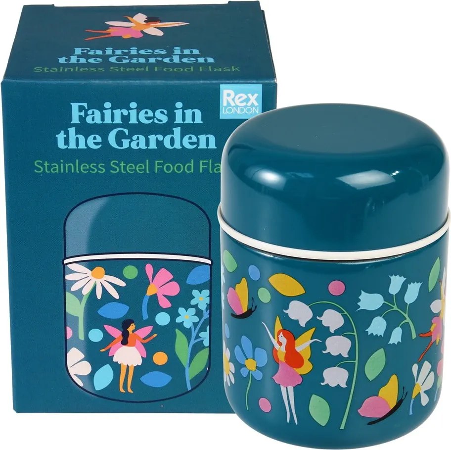 Borraccia termica blu 280 ml Fairies in the Garden – Rex London