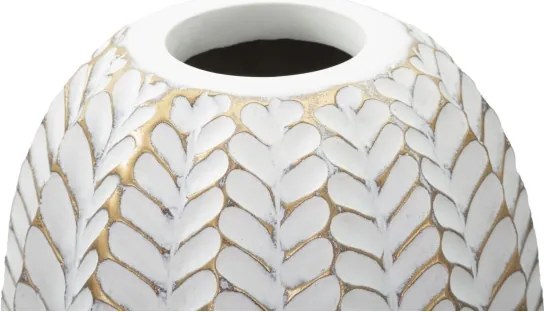 Vaso Resina Leaf Cm Ø 20X67