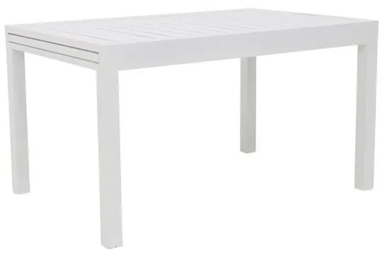 Tavolo da giardino allungabile Lyra NATERIAL in alluminio bianco per 8 persone 135/270x90cm