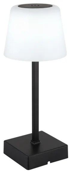 Globo 28061S - Lampada da tavolo LED dimmerabile XAYDEN LED/2W/5V 800mAh nera