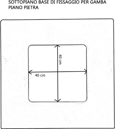 Piano per tavolo quadrato in pietra effetto Marmo venato Oro 70x70 cm